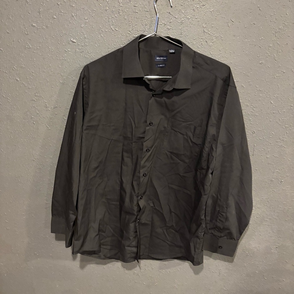 Men's Black Braveman Dress Shirt